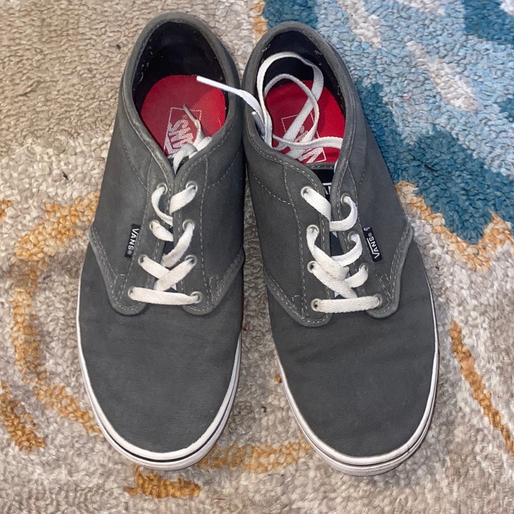 VANS grey tie shoes
